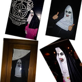 NEW 2023 The Nun Full Cosplay Costume Mask Robe Suit Valak Halloween Prop 