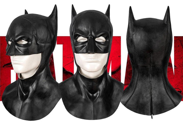 NEW The Batman 2022 Movie Mask v3 | Robert Pattinson Full Head Costume Cosplay Mask - WickyDeez