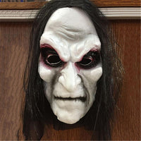 Scary Dead Zombie Long Hair Halloween Cosplay Costume Mask Prop