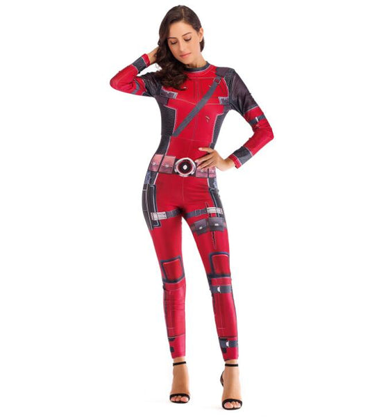 3D Printed Deadpool Womens Leggins Costume | Cosplay Anime Halloween Costume