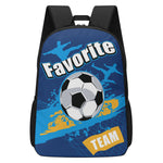 17 Inch School Favorite Soccer Football Team Backpack