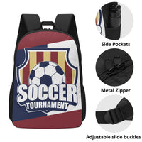 17 Inch School Backpack | Soccer Tournament