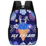 16 Inch Dual Compartment School Backpack | Ice-cream
