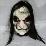 Scary Dead Zombie Long Hair Halloween Cosplay Costume Mask Prop