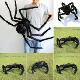 Super Sized Halloween Furry Black Fake Spider Decoration Prop