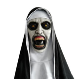 2023 The Nun Mask With Headscarf | Halloween Valak Cosplay Costume Mask Prop