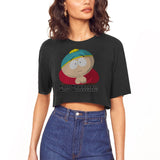 Eric Cartman Women's Cropped T-shirt | South Park Midrift Tee Top - WickyDeez
