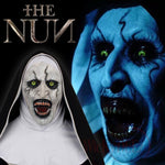 NEW 2018 The Nun Full Head Horror Movie Mask Cosplay The Conjuring Valak Horror Prop Face Costume Mask (Alternate Version)-Horror Theme-WickyDeez