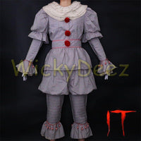 Stephen King's It Pennywise Full Cosplay Costume Halloween Suit-Horror Theme-WickyDeez