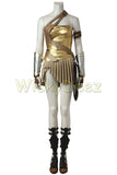 Wonder Woman Gold Armor Battle Gear Cosplay Costume + Sandal Boots w/ Lasso-DC Comics Cosplay-WickyDeez