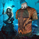 2018 Aquaman Movie T-Shirt Arthur Curry Full 3D Tee Shirt-DC Comics Cosplay-WickyDeez