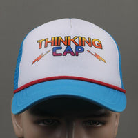 NEW 2022 Stranger Things Season 4 Dustin Thinking Cap Trucker Baseball Mesh Hat - WickyDeez