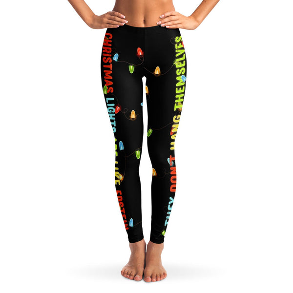 Christmas Lights Are Like Epstein 3D Leggings with Four Way Stretch-Leggings-WickyDeez