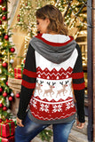 Stunning Double Take Full Size Christmas Drawstring Long Sleeve Hoodie