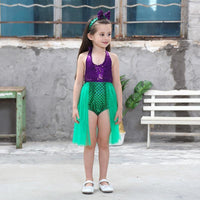 Kids Girls Mermaid Dress Costume | Children's Cosplay Costume Halloween Carnival Party Dresses - WickyDeez