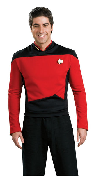Star Trek The Next Generation Deluxe Commander Picard Adult Costume Shirt (S,M,L,XL)-Star Trek-WickyDeez