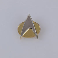 Star Trek TNG Cosplay Costume Blue Shirt Starfleet Operations Uniforms + Badge Set-Star Trek-WickyDeez