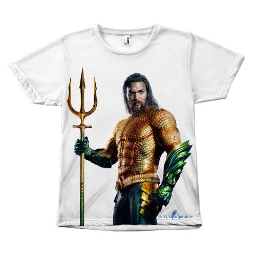 New Aquaman Movie Front Sublimation T-Shirt - Unisex Tee Shirt-DC Comics Cosplay-WickyDeez