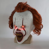 2 Versions - Stephen King's 2019 Chapter Two It Pennywise Mask Cosplay, Halloween Joker Clown Prop Mask-Pennywise-WickyDeez