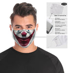 The Joker Face Mask | 2x - 50x Disposable Five Layer Filter Pads Available - WickyDeez