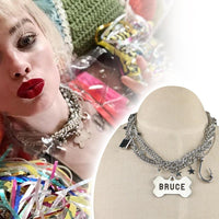 Harley Quinn Birds of Prey Necklace Earring Suicide Squad Cosplay Costume Accessories Prop