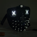 NEW Version 25 Changeable Emoji LED Light Eyes Faces Watch Dogs 2 Mask Marcus Holloway Wrench Rivet Cosplay Mask with Remote Control WickyDeez