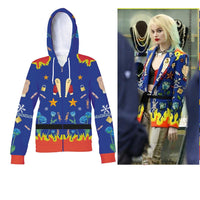 2020 Birds of Prey Harley Quinn Hoodie Margot Robbie Cosplay Costume Sweatshirt Coat Jacket Top for Adult & Kids 