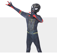 NEW Kids Spider-Man No Way Home Full Cosplay Costume With Mask | Zentai Red & Black Spiderman Jumpsuit Superhero Costume Set