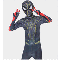 NEW Kids Spider-Man No Way Home Full Cosplay Costume With Mask | Zentai Red & Black Spiderman Jumpsuit Superhero Costume Set