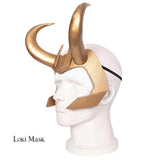 Loki & Sylvie Lady Loki Helmet Horns Mask | Cosplay Costume Accessories Superhero Head Wear - WickyDeez