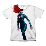 Mera Queen of the Sea Aquaman Movie Front Sublimation T-Shirt-DC Comics Cosplay-WickyDeez