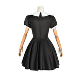 2022 Wednesday Addams Cosplay Costume Dress Optional Hair Wig Props