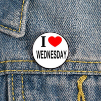Wednesday Addams & Enid Sinclair Rainbow Nevermore Badge Pins
