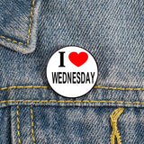 Wednesday Addams & Enid Sinclair Rainbow Nevermore Badge Pins