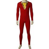 2019 Shazam Movie Custom Made Complete Shazam Cosplay Costume | With or Without Boots | or Cape Only - Free Shipping-DC Comics Cosplay-jumpsuit only-S-Male-WickyDeez