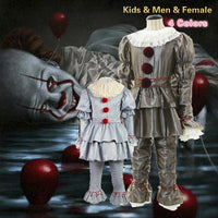 Stephen King's It: Chapter Two Pennywise Full Costume Cosplay Halloween Adult & Kids - WickyDeez