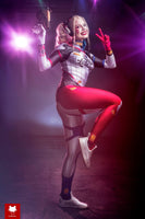 Suicide Squad Harley Quinn D.VA Skin Cosplay Costumes Lycra Spandex Bodysuit (Adult & Kids Sizes) - WickyDeez