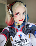Suicide Squad Harley Quinn D.VA Skin Cosplay Costumes Lycra Spandex Bodysuit (Adult & Kids Sizes) - WickyDeez
