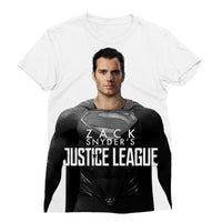 NEW Women's Classic Canvas Superman in Black Suit T-Shirt | Zack Snyder's Justice League Classic Canvas Women's Tee Top - WickyDeez