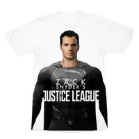 NEW Premium Canvas Superman in Black Suit Tee | Zack Snyder's Justice League Shirt Top | Unisex Adult T-Shirt - WickyDeez