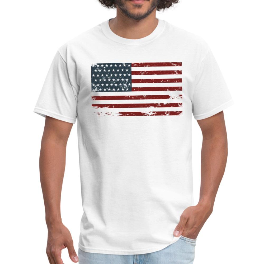 Premium USA Men's American Flag T-Shirt Tee Top