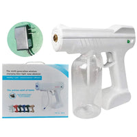 Wireless / Rechargable Disinfectant Portable Sprayer Gun | Features Nano Blue LED Lights | Spray Gun with 1300W w/ 800mL Capacity - WickyDeez