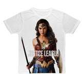 Wonder Woman Justice League Gal Gadot Classic Canvas Size Sublimation Unisex T-Shirt - WickyDeez