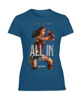 ALL IN Wonder Woman Justice League Premium Performance Womens T-Shirt-DC Comics Cosplay-WickyDeez