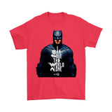 Batman Justice League 2017 - I Can Save The World Alone (Special Edition) Gildan Mens T-Shirt-DC Comics Cosplay-WickyDeez