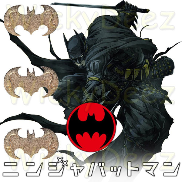 Batman Ninja Batarang Japanese Ninja Dart 2018 DC Batman Ninja Anime Movie-DC Comics Cosplay-WickyDeez