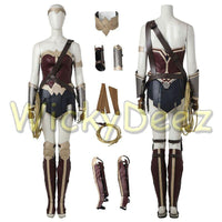 Custom Size Wonder Woman Justice League Cosplay Costume with Boots & Lasso-DC Comics Cosplay-WickyDeez