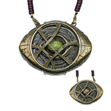 Dr Strange Ring & Necklace Eye of Agamotto Glow in the Dark Pendant Cosplay Prop-Marvel Comics Cosplay-WickyDeez