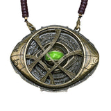 Dr Strange Ring & Necklace Eye of Agamotto Glow in the Dark Pendant Cosplay Prop-Marvel Comics Cosplay-WickyDeez