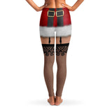 3D Naughty Santa Leggings All Over Print Extra Soft and Stretch-Leggings-WickyDeez